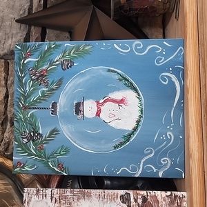 Christmas Bulb Acrylic Painting 11"x14"